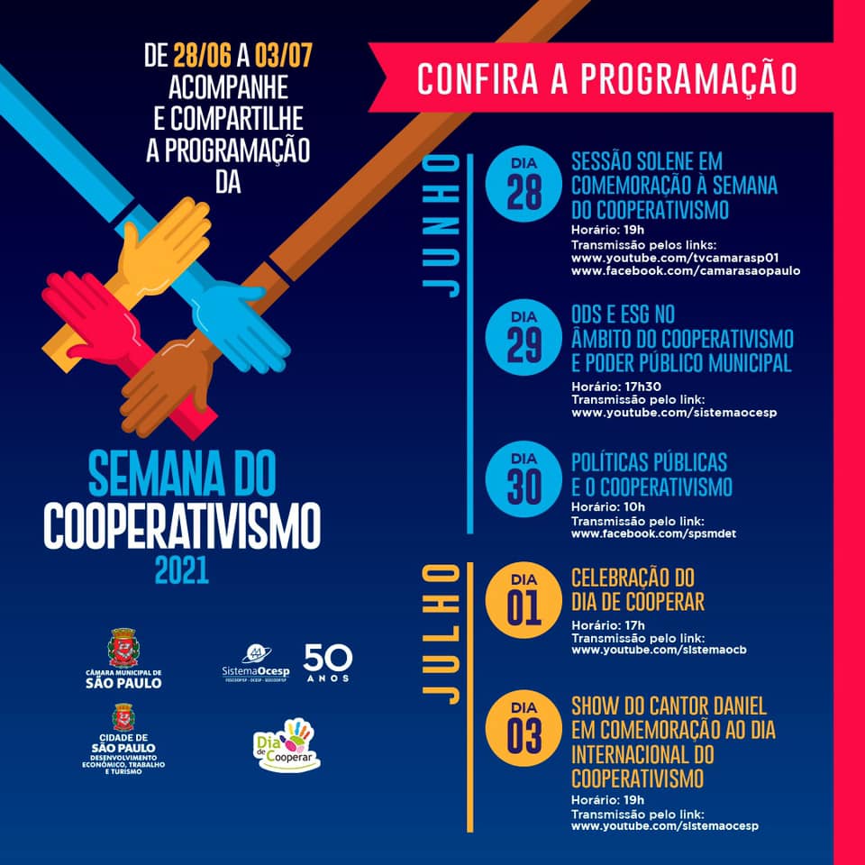 Semana Do Cooperativismo Tem In Cio Nesta Segunda Feira