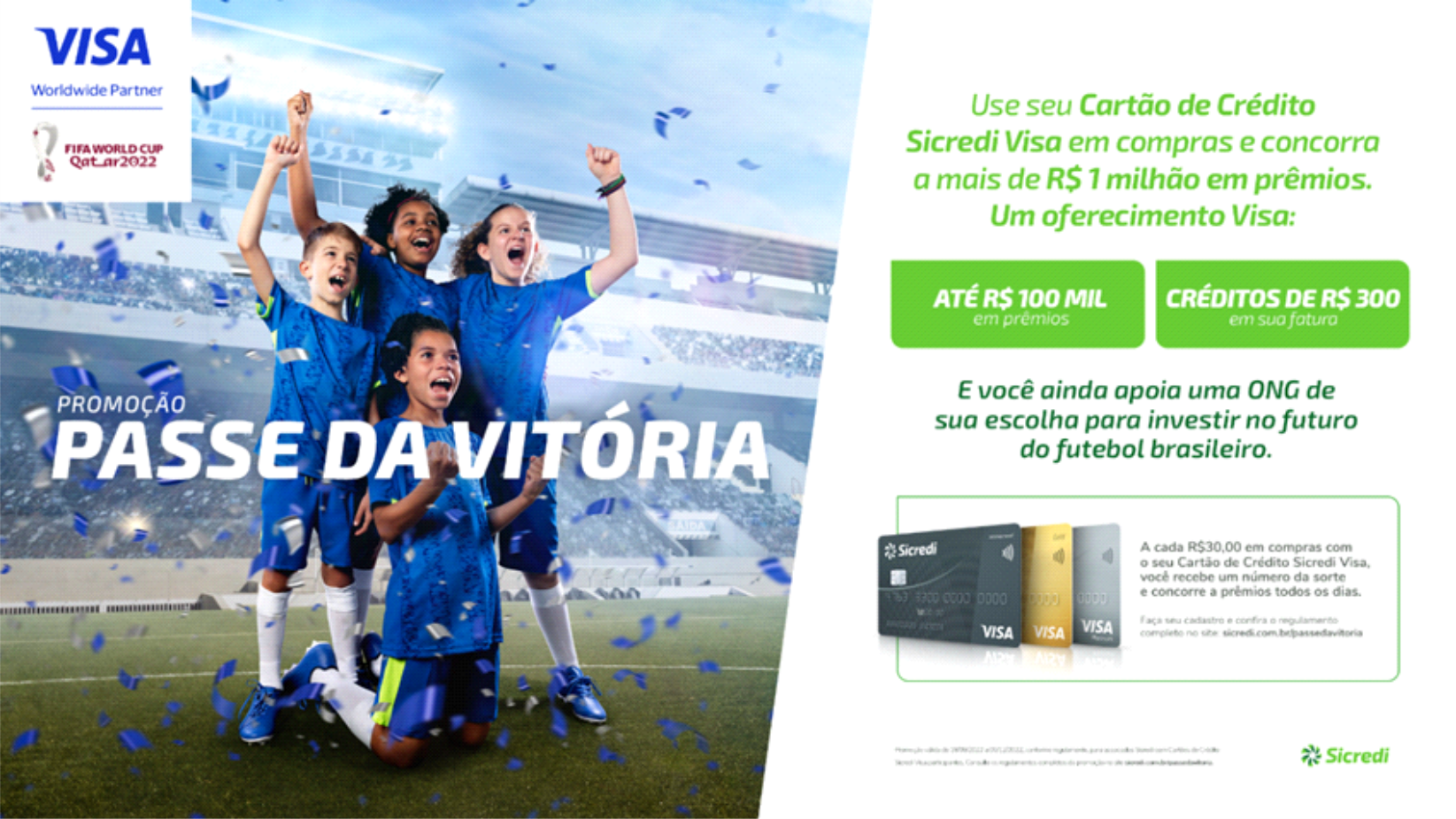 Nova promoção do Sicredi em parceria Visa sorteia mais de R 1