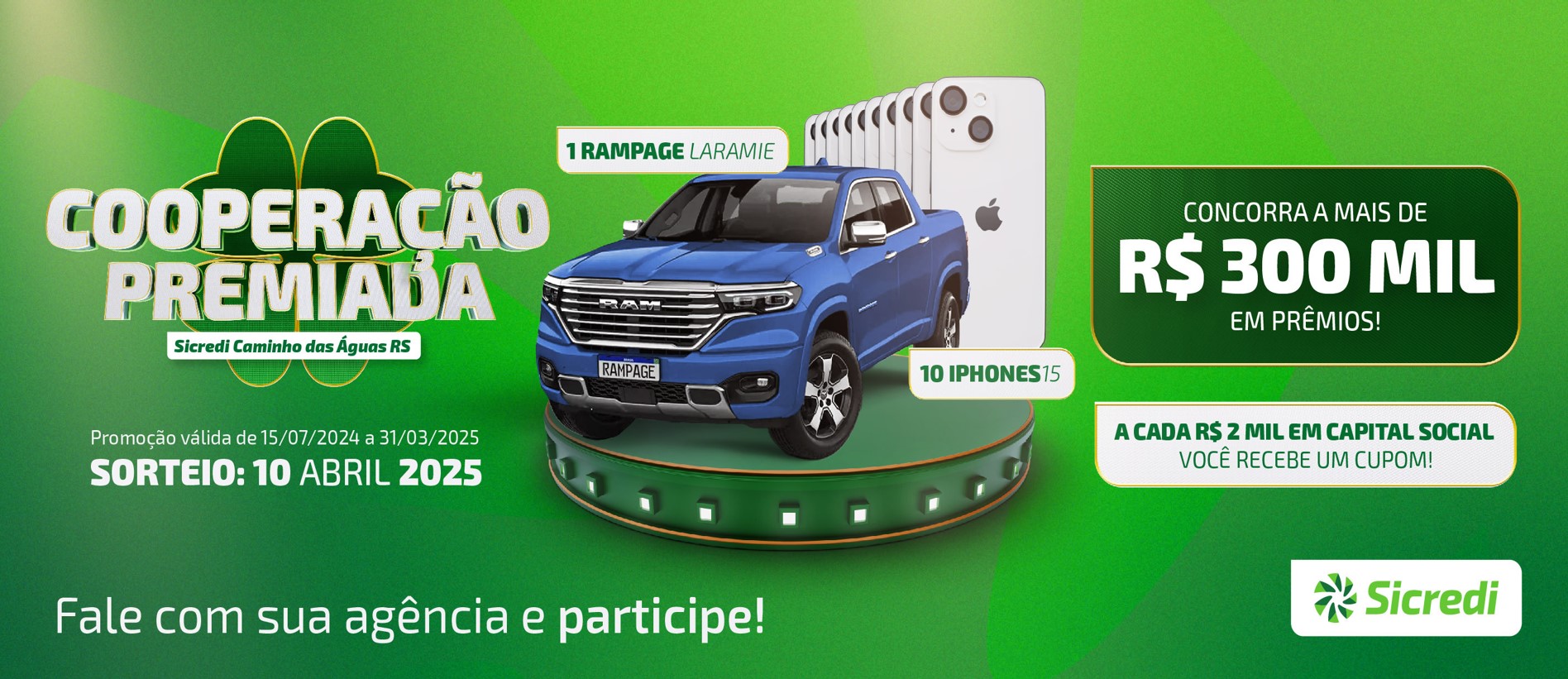 Promo O Coopera O Premiada Sicredi Caminho Das Guas